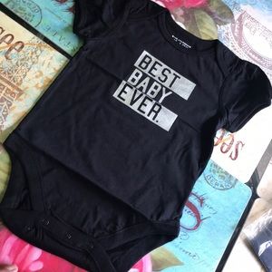 Onesie Black & Silver “Best Baby Ever”